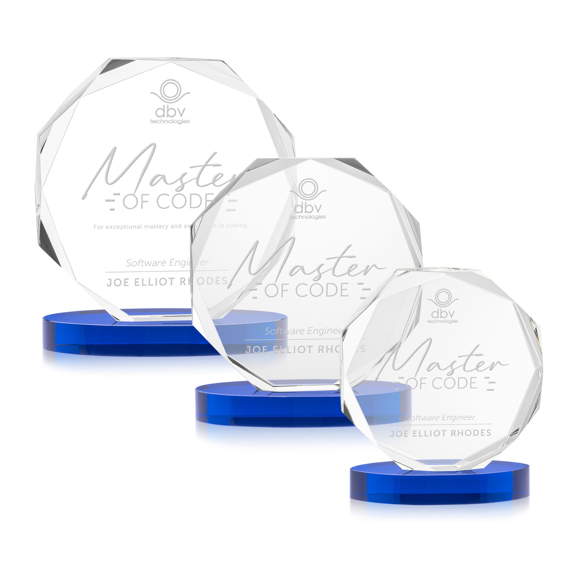 Acadian Award on Alberton Base - Blue
