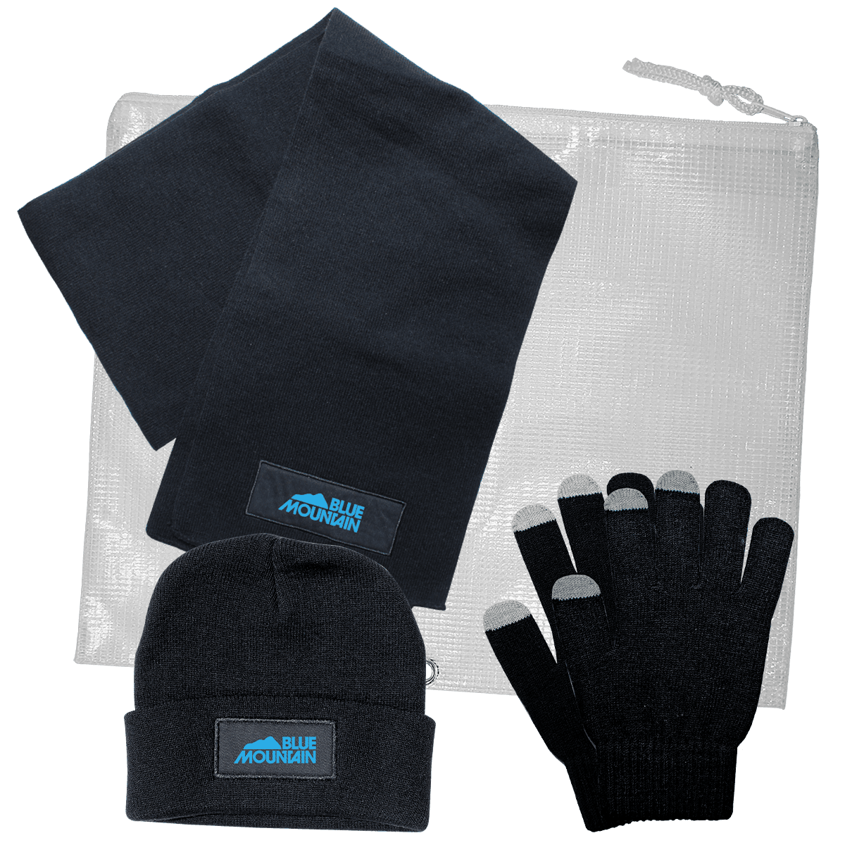3 Piece Knit Set with All Purpose Pouch