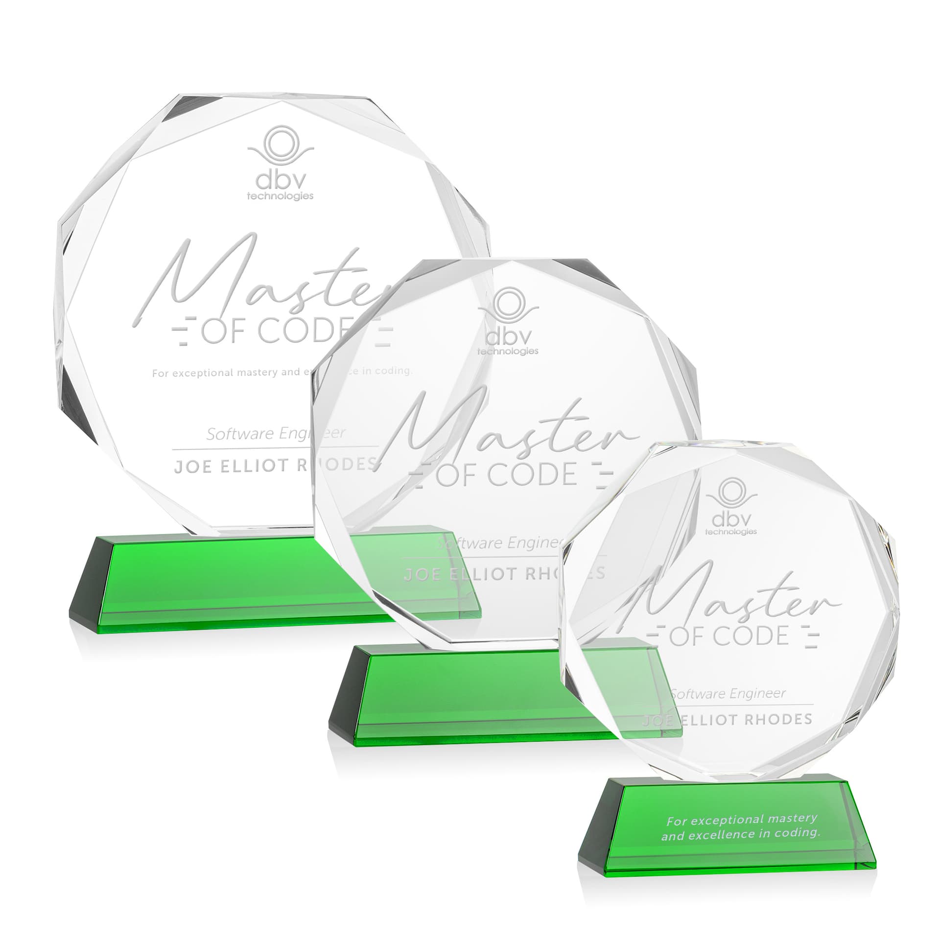 Acadian Award on Newhaven Base - Green
