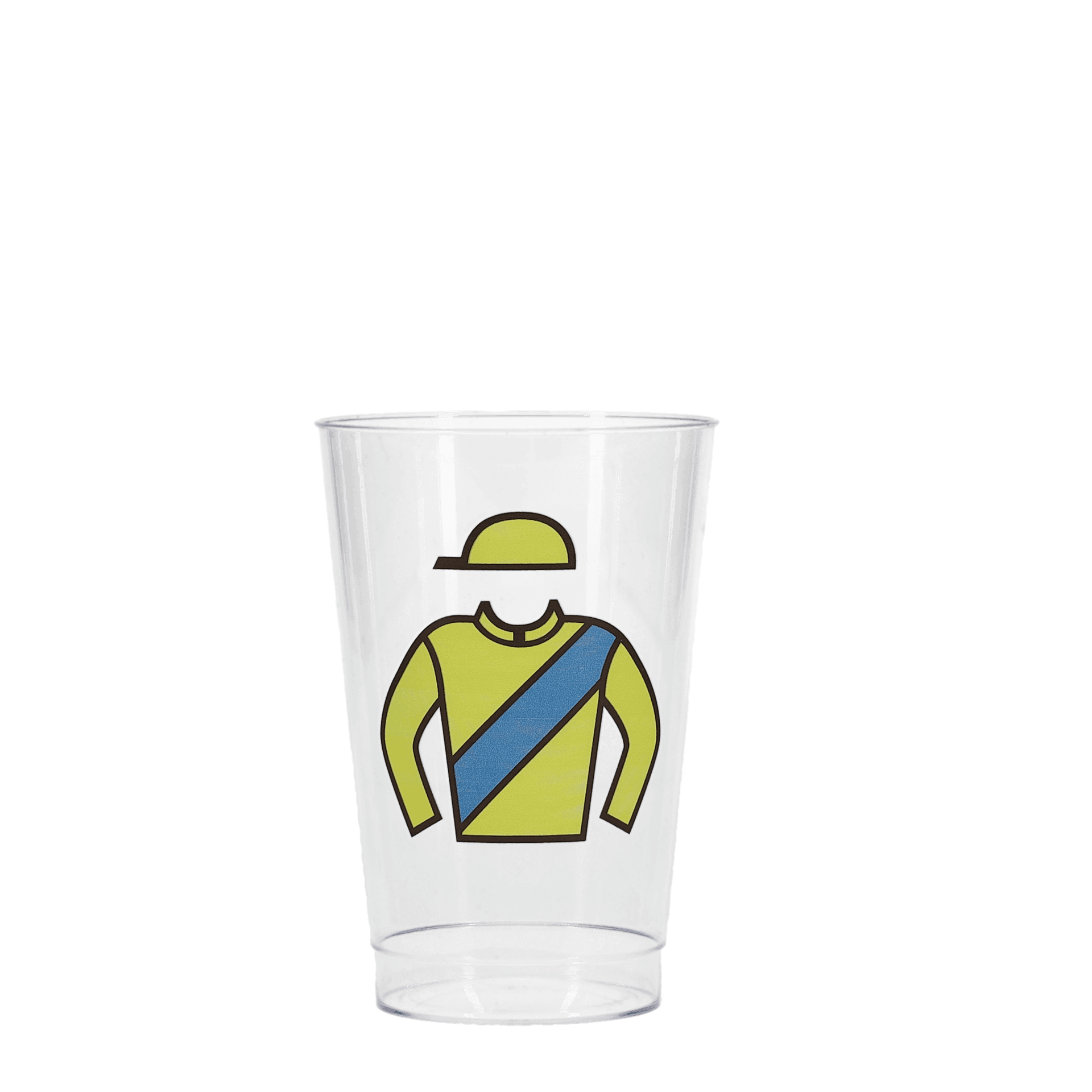 12 oz Hard Plastic Smooth Cup Clear Digital Print