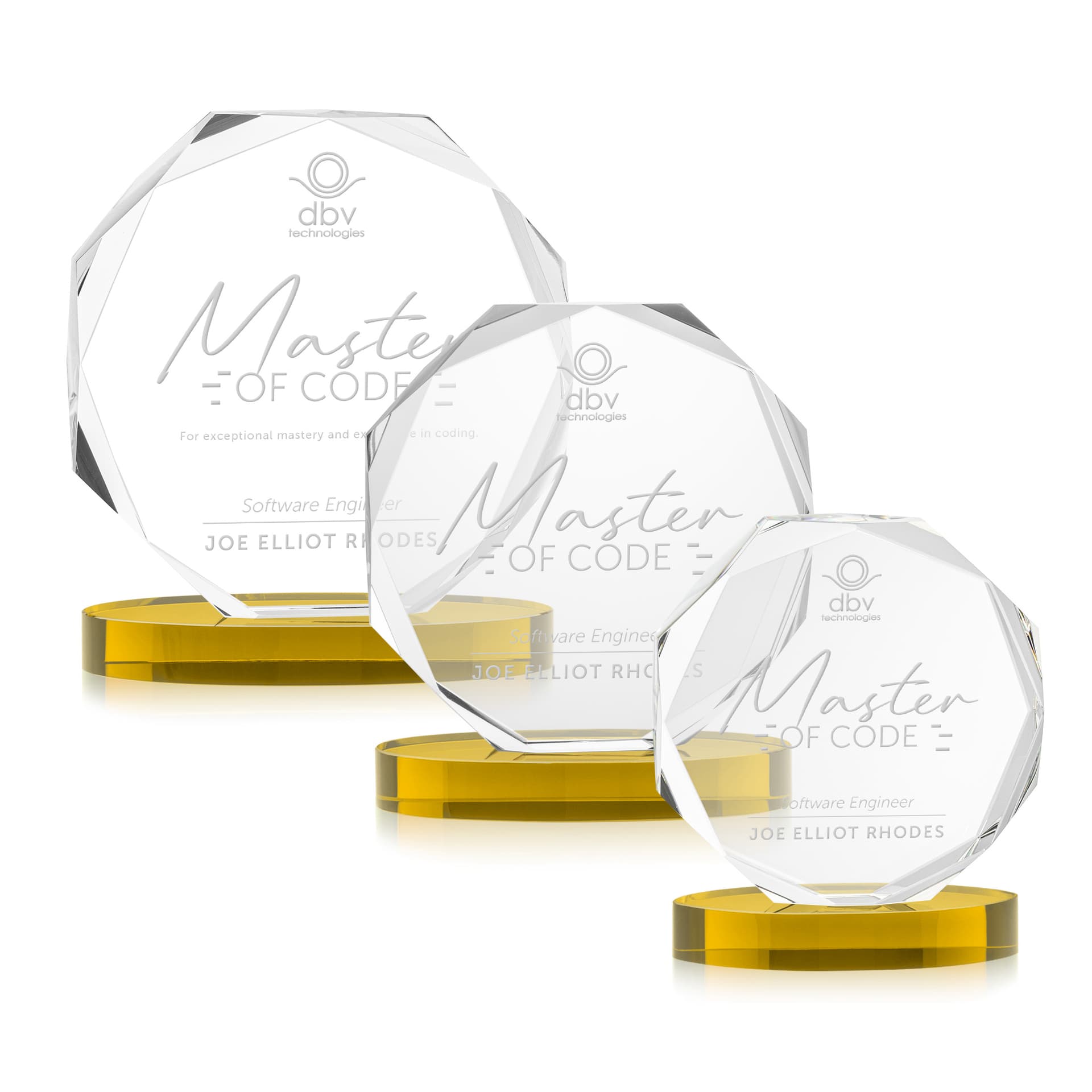 Acadian Award on Alberton Base - Gold