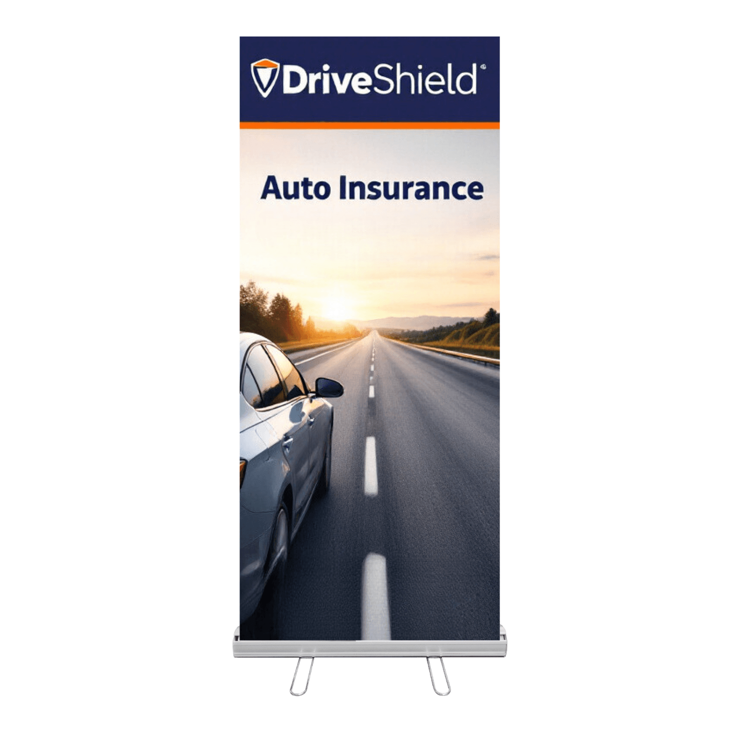 33"W x 79"H Height Adjustable Retractable Banner