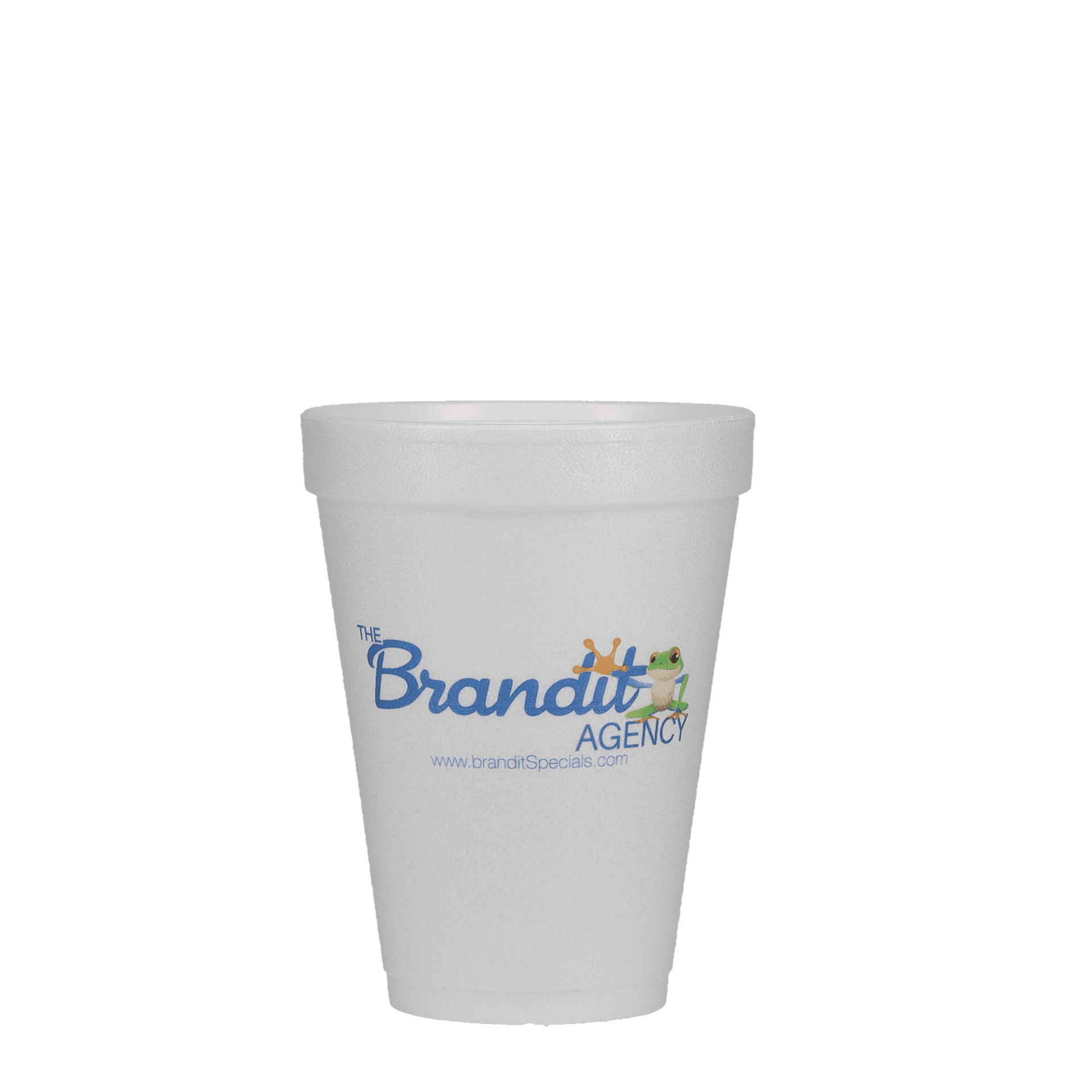 12 oz Foam Cup White Digital Print