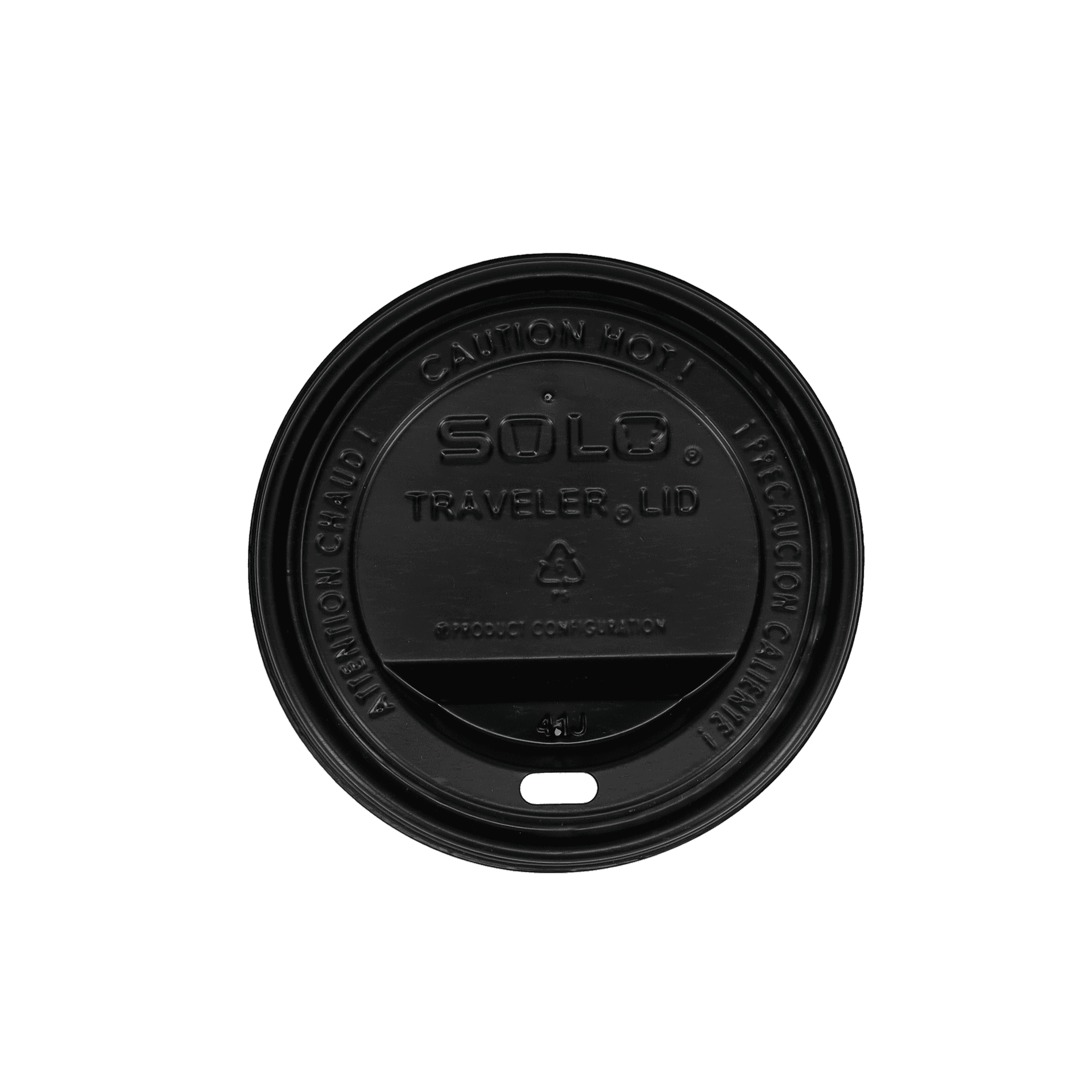10/12/16/20/24 oz Paper Cup Domed Lid Black