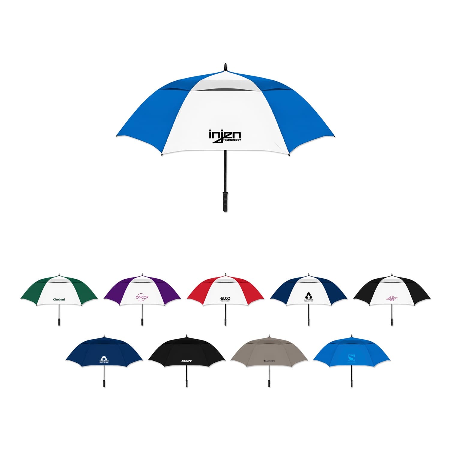 Auto Open Vented Golf Umbrella