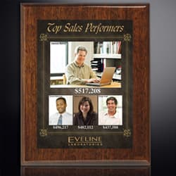 Aberdeen Walnut Plaque with Sublimated Plate