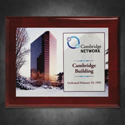 Aberdeen Rosewood Plaque with Sublimated Plate