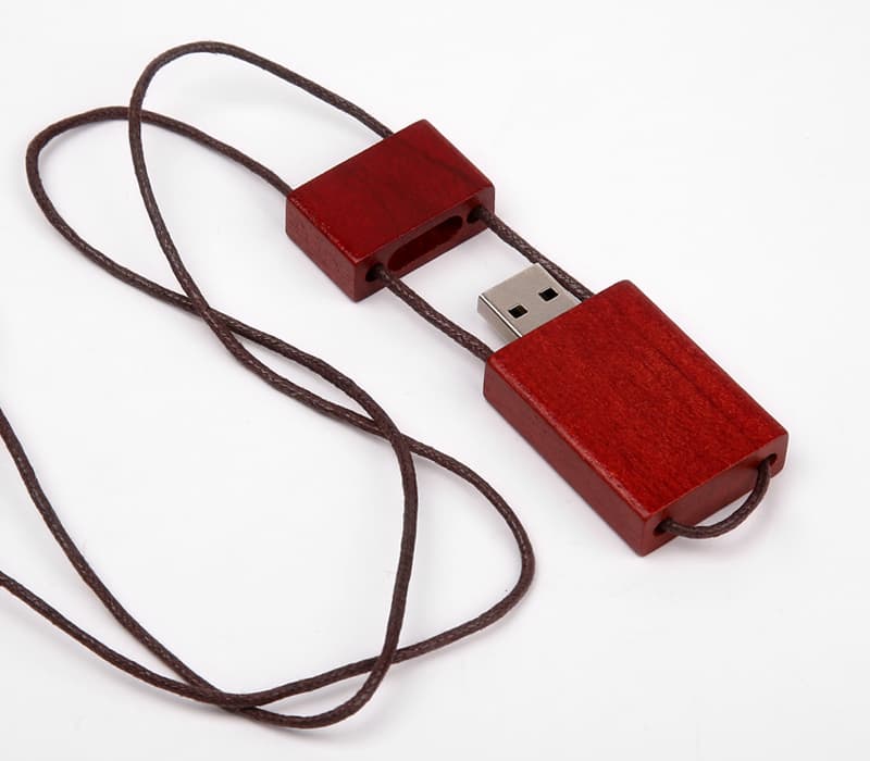 128MB Rectangular Shaped and Wooden USB 2.0Flash Drive.