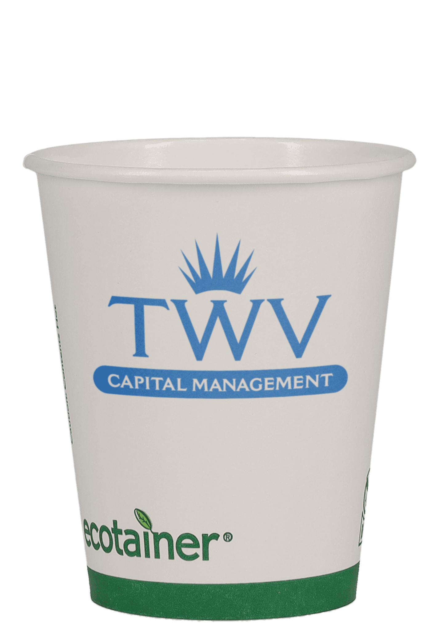 12 oz Paper Cup Eco White Tradition Print