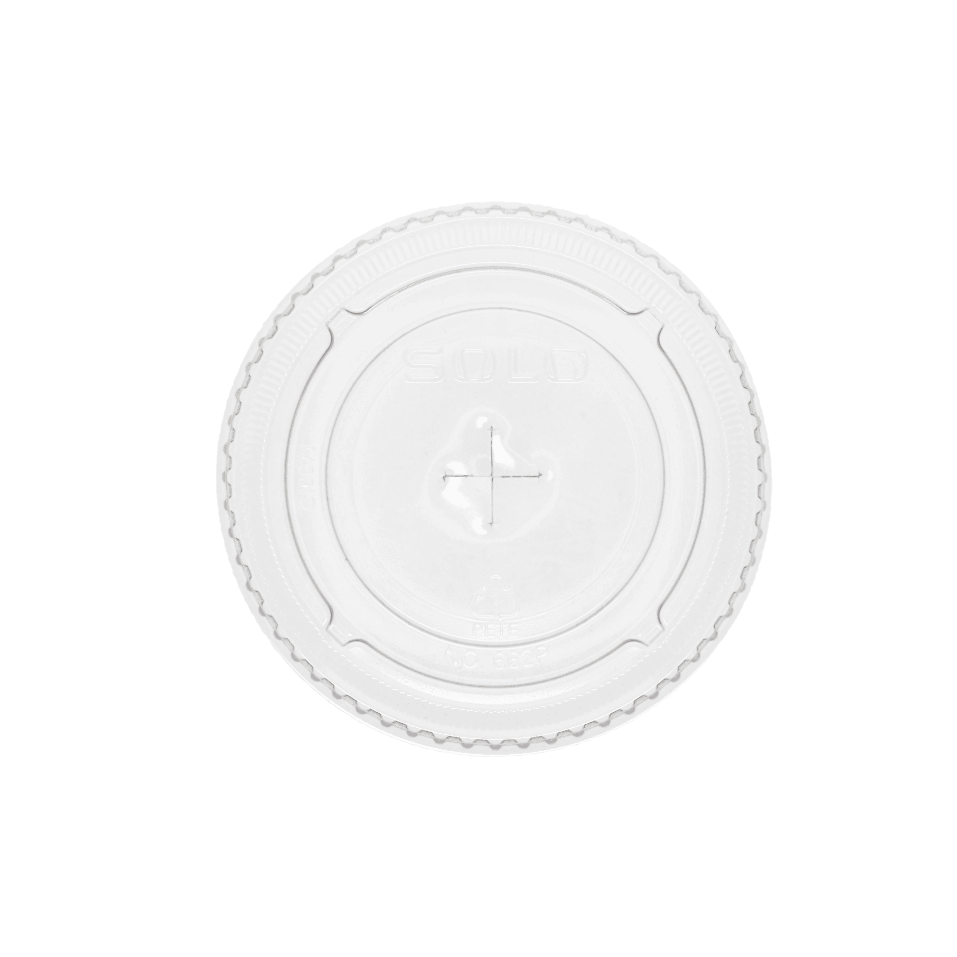 12 oz Soft Sided Cup Straw Slot Lid Clear