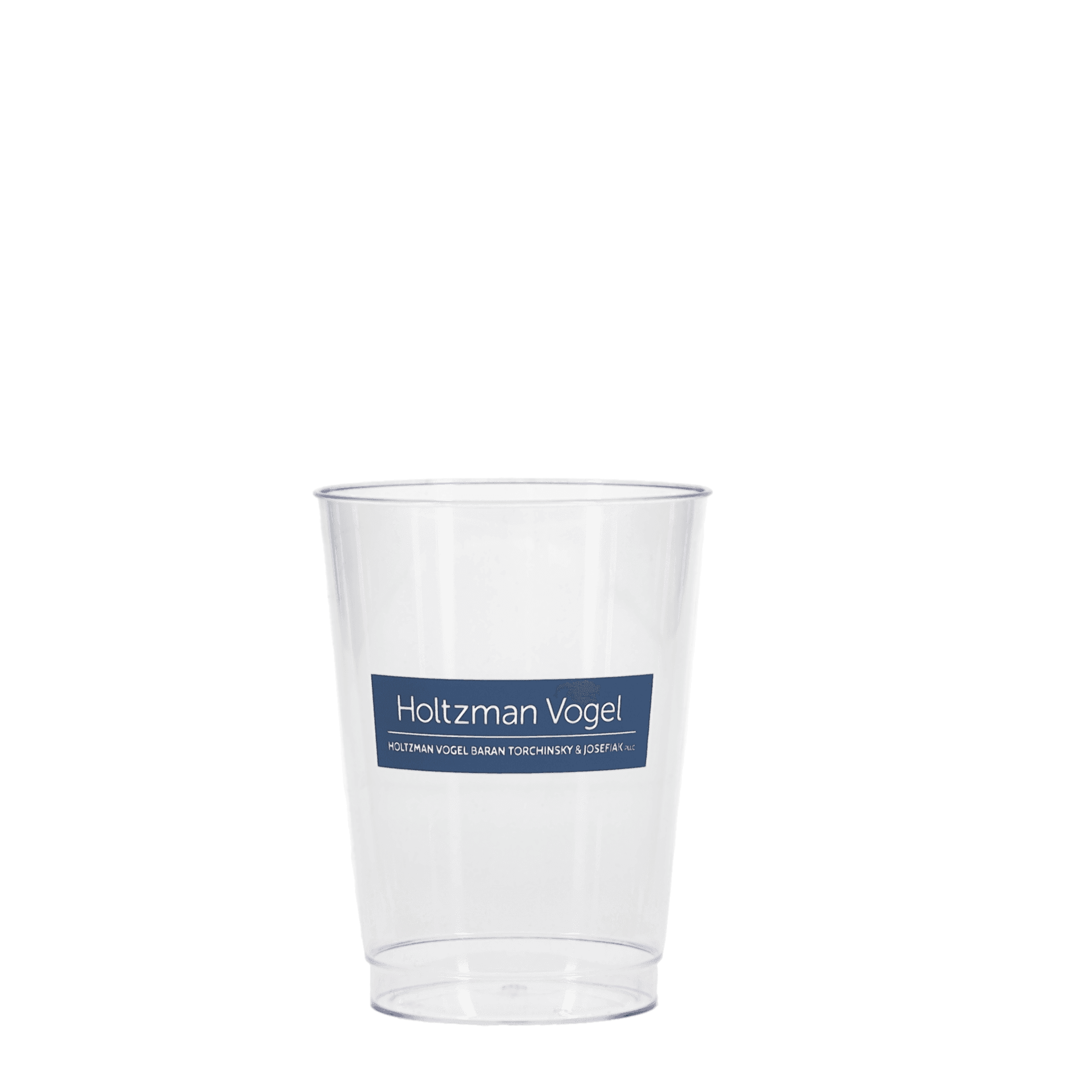 10 oz Hard Plastic Smooth Cup Clear Tradition Print
