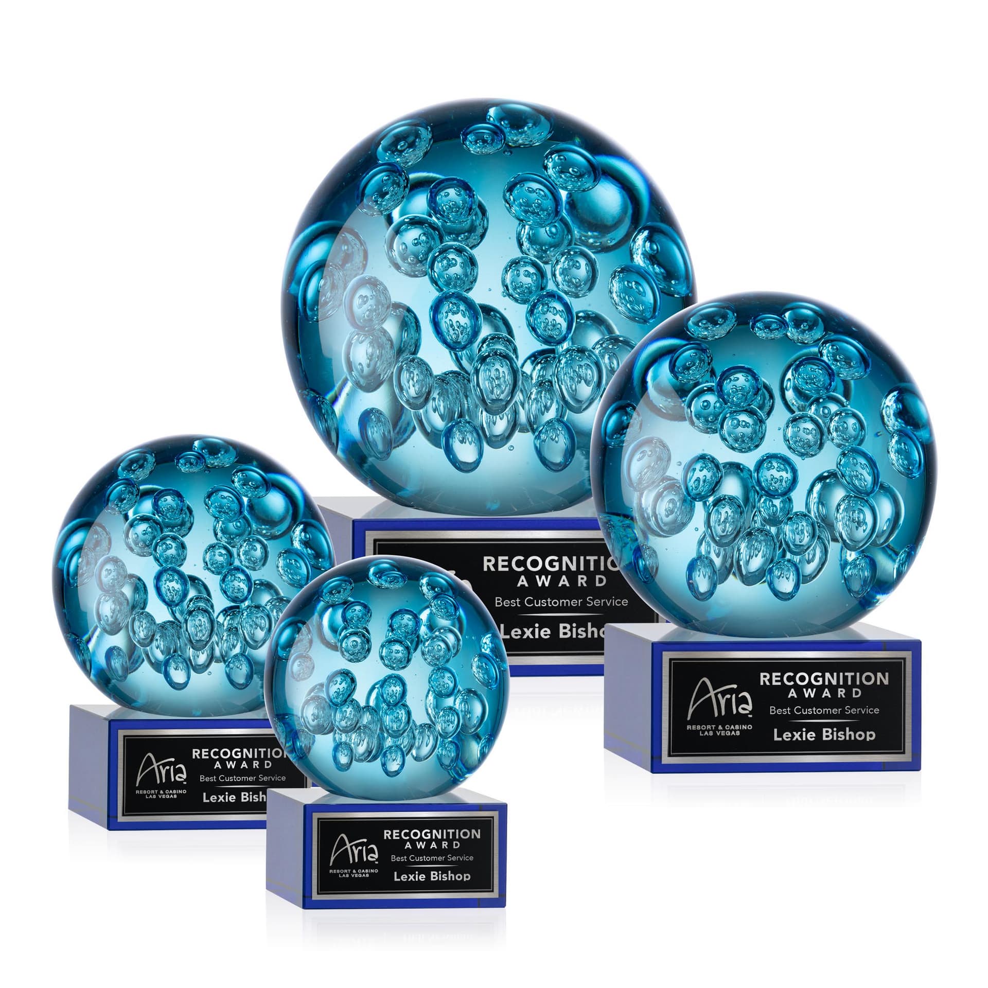 Addison Award on Hancock Base - Blue