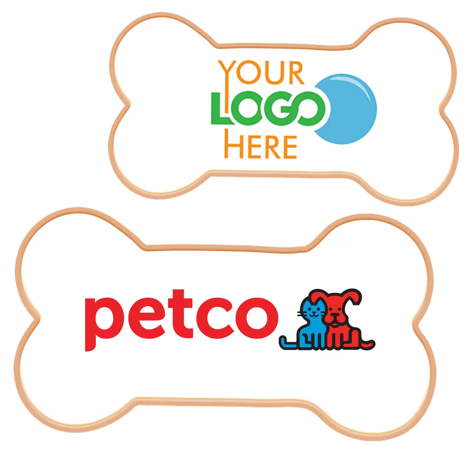 4" T-Shirt Shaped Logo Sugar Cookie