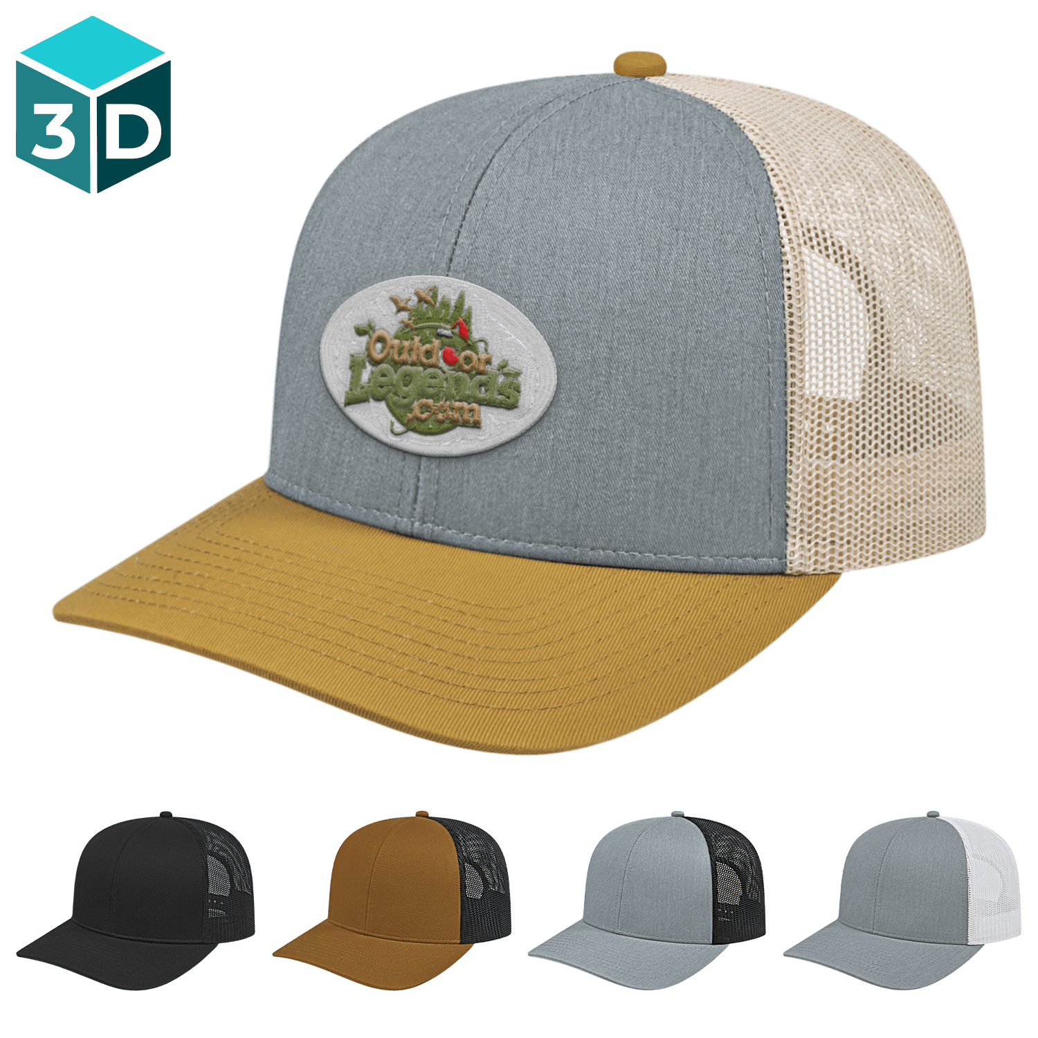 C A Poly Cotton Mesh Back Cap