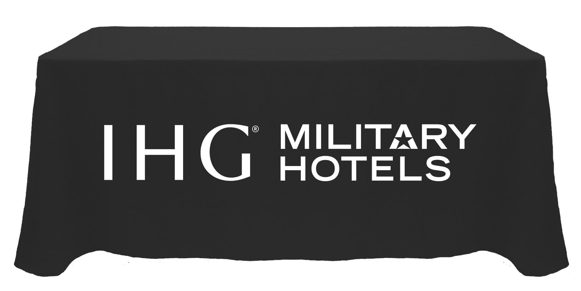 90X156-DG-P-MILITARY HOTELS TABLECLOTH