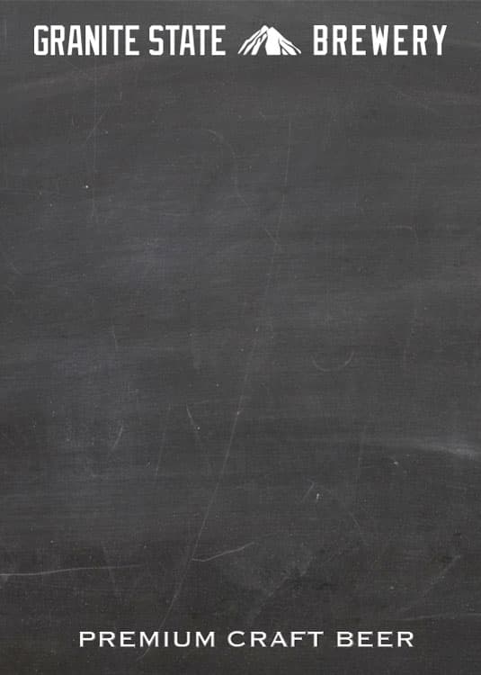 1/2" Frameless Wall Chalkboard - 5"w x 7"h