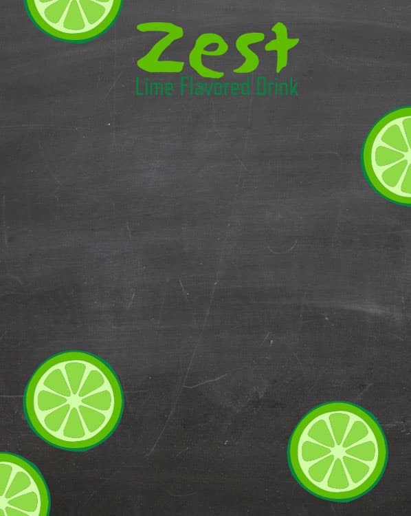 1/2" Frameless Wall Chalkboard - 8"w x 10"
