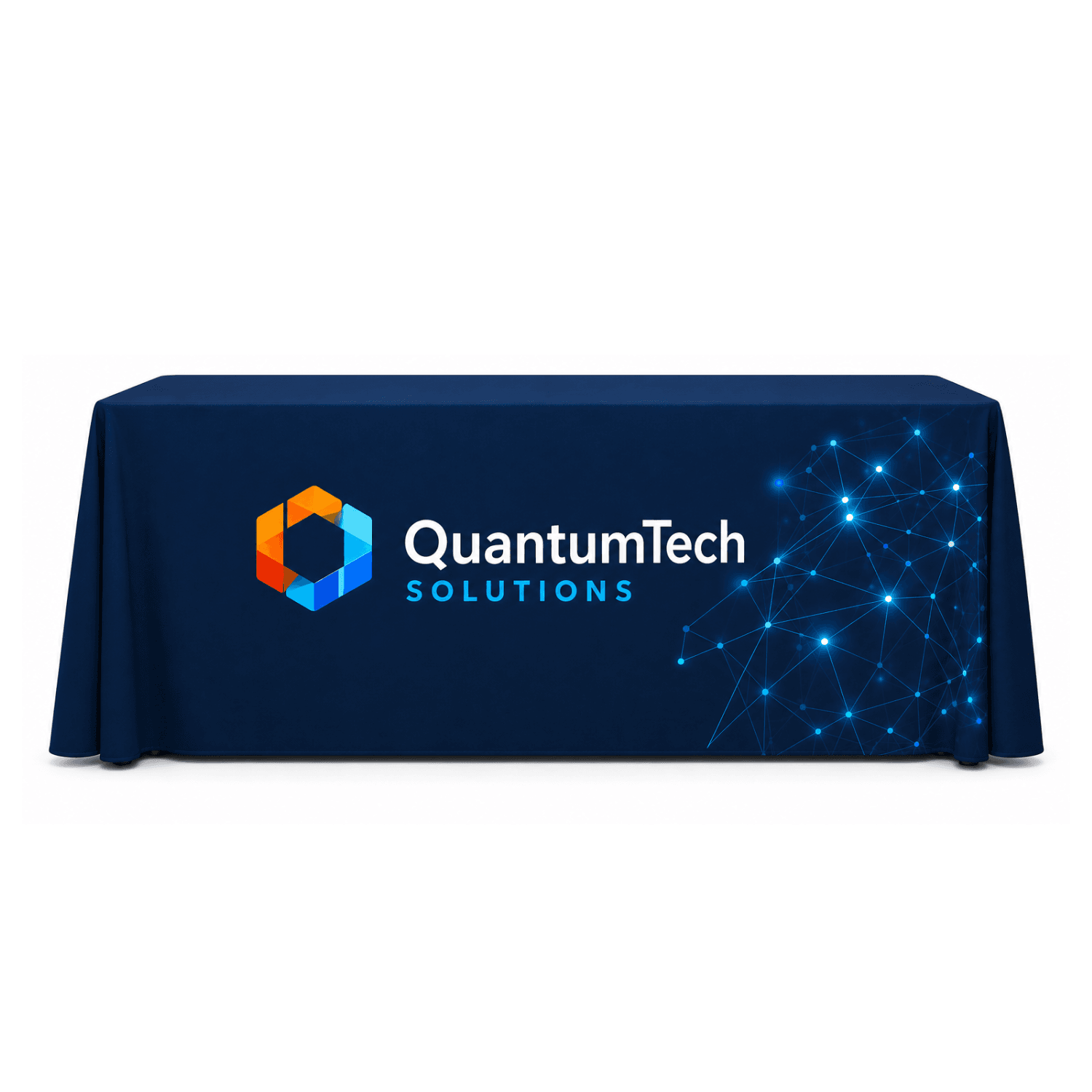 6' Table Throw, 42"H, Full Color Front Panel
