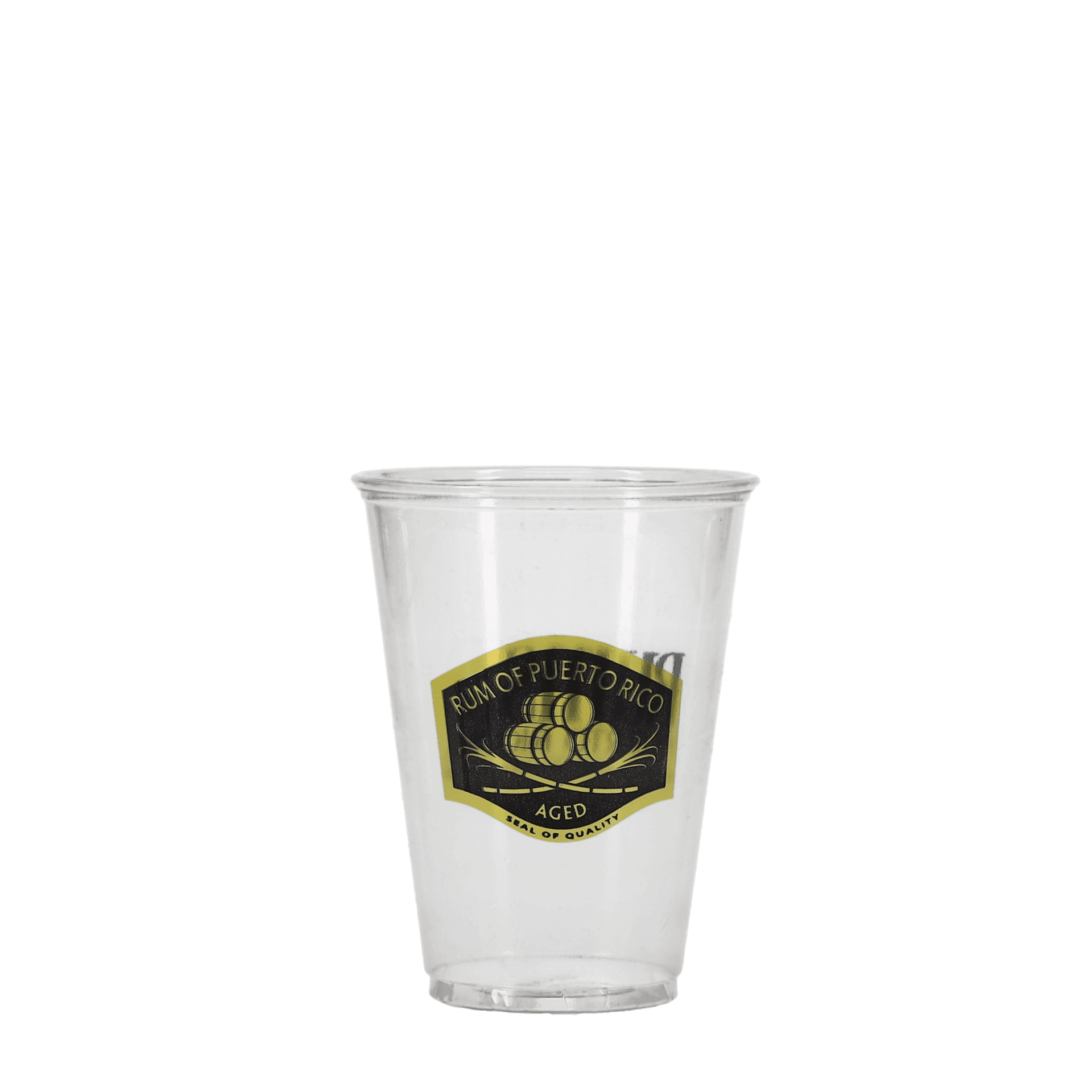 10 oz Soft Sided Plastic Cup Clear Hi-Speed Print