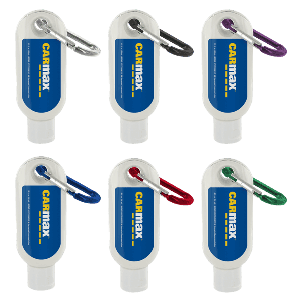 1.9 oz SPF 50 Sunscreen in Clear Bottle with Carabiner