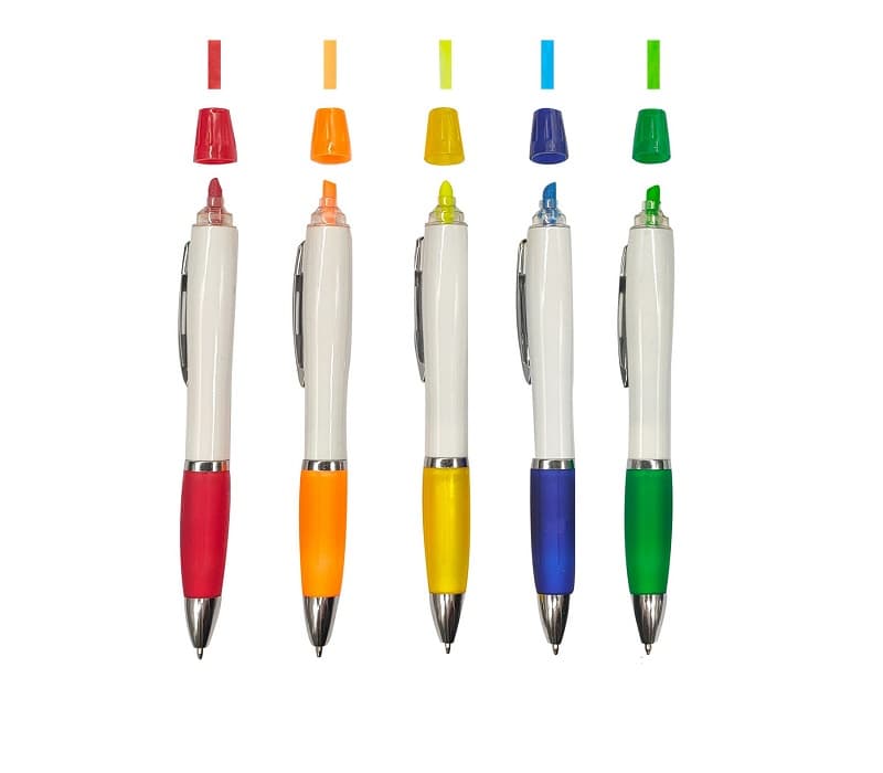 2-in-1 Ballpoint Pen and Highlighter