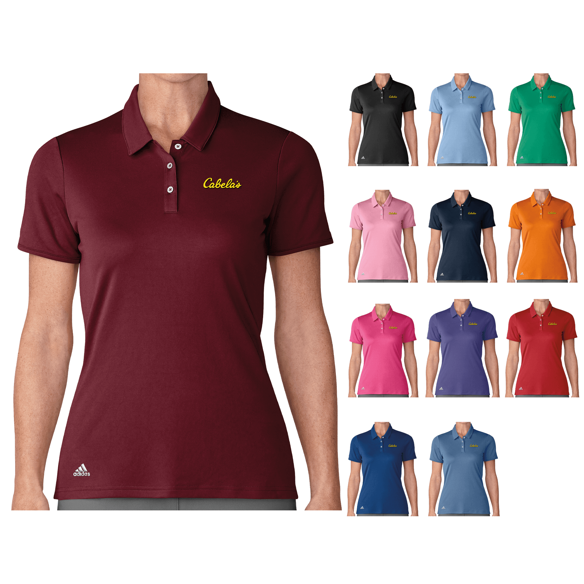 Adidas Women's Performance Short Sleeve Polo