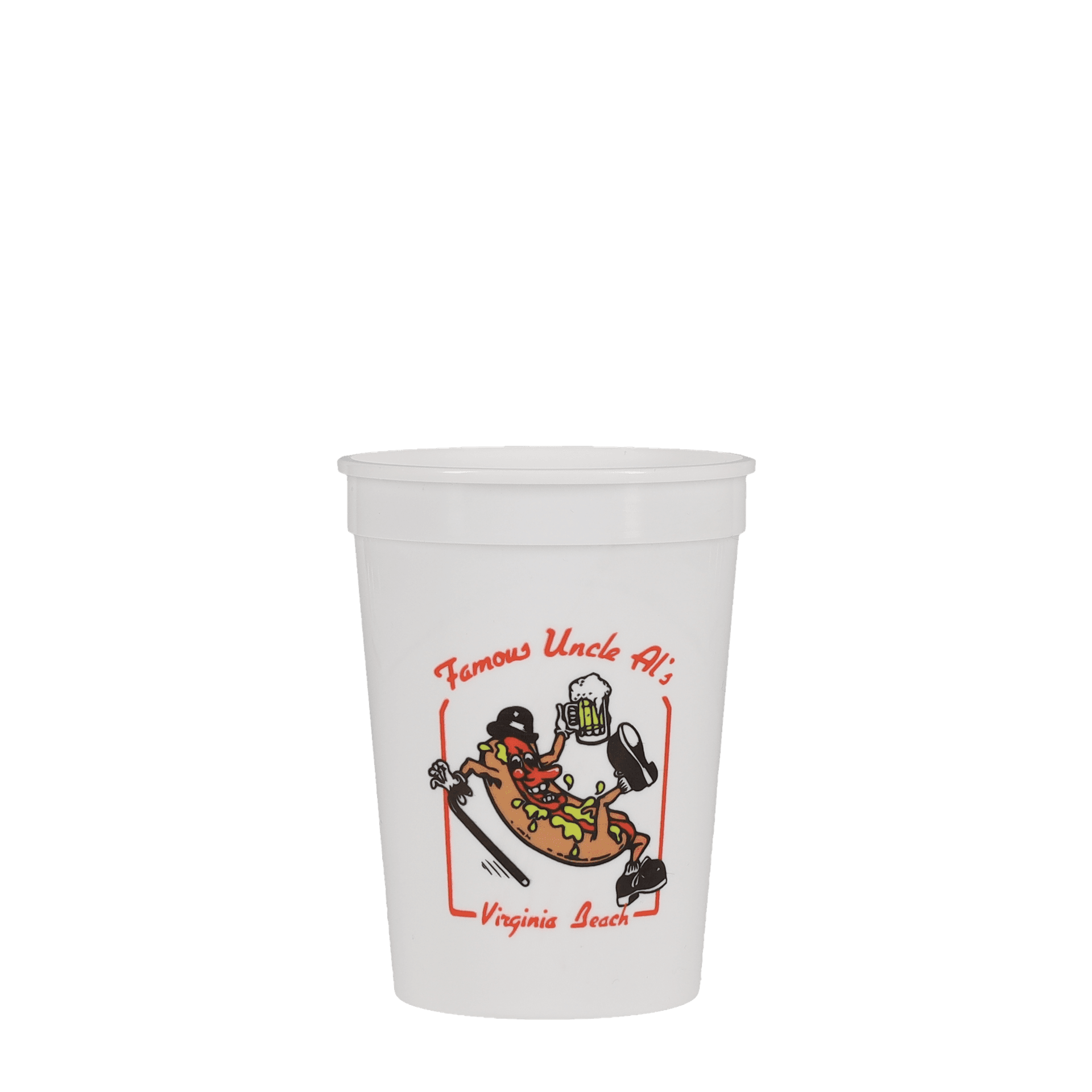 12 oz Stadium Cup Smooth White Digital Print