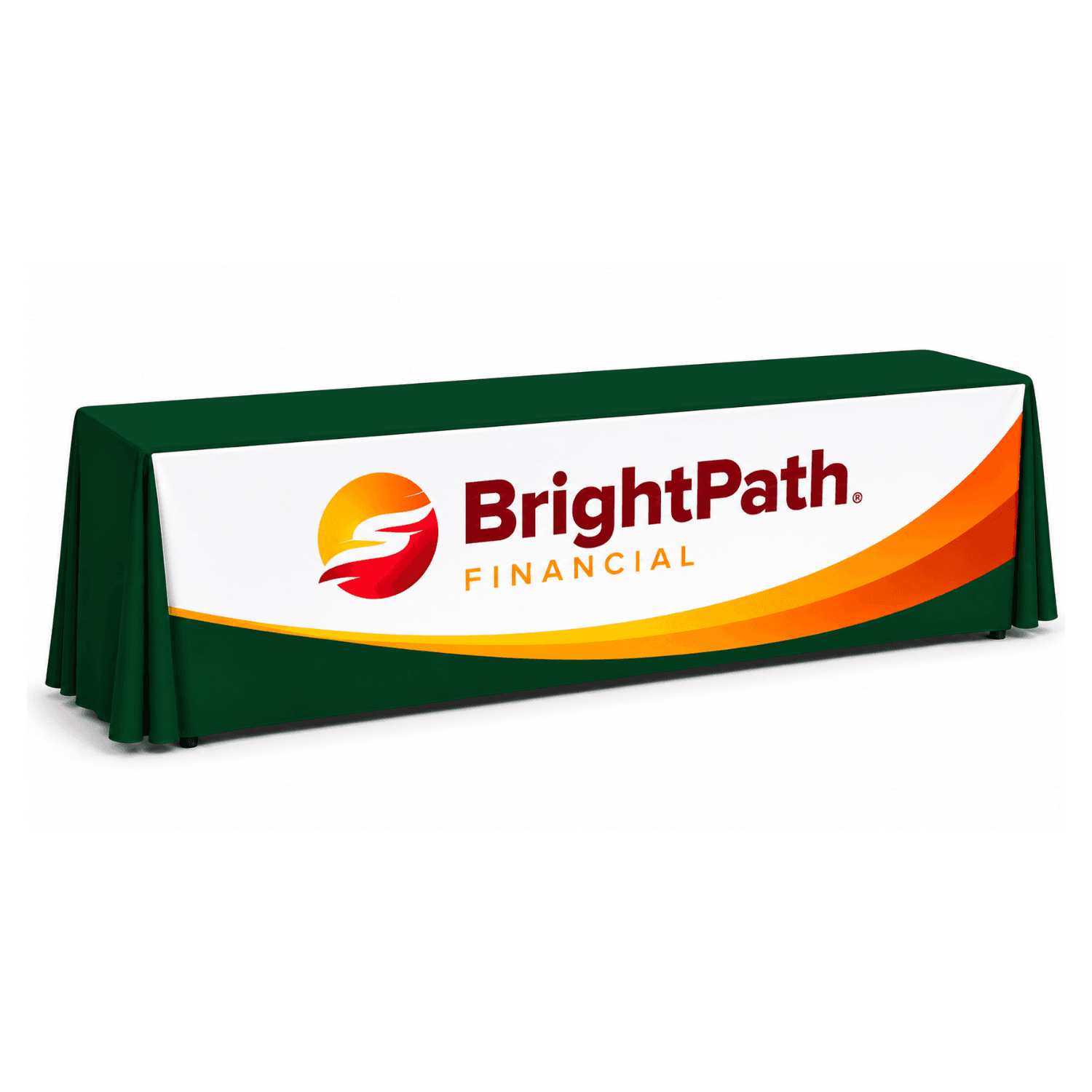 8' Fitted Table Cover, Full-Color Front Panel
