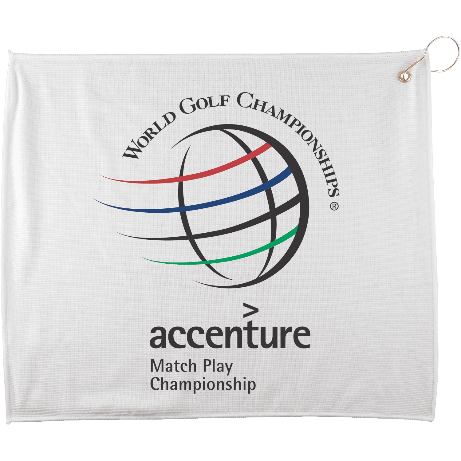 15" X 18" Polyester Blend White Golf Towel  W G&h