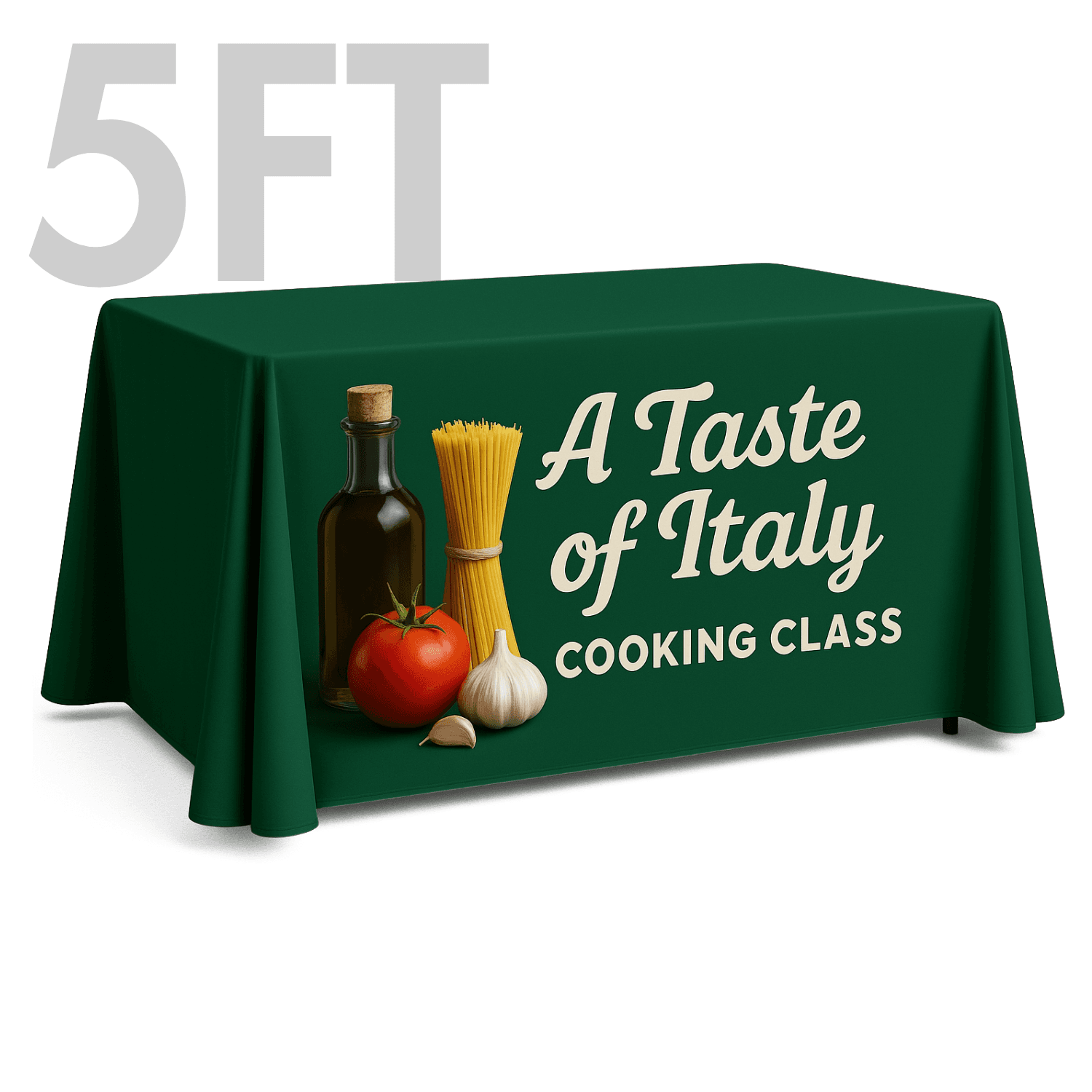5' Table Throw, Full-Color Front Panel