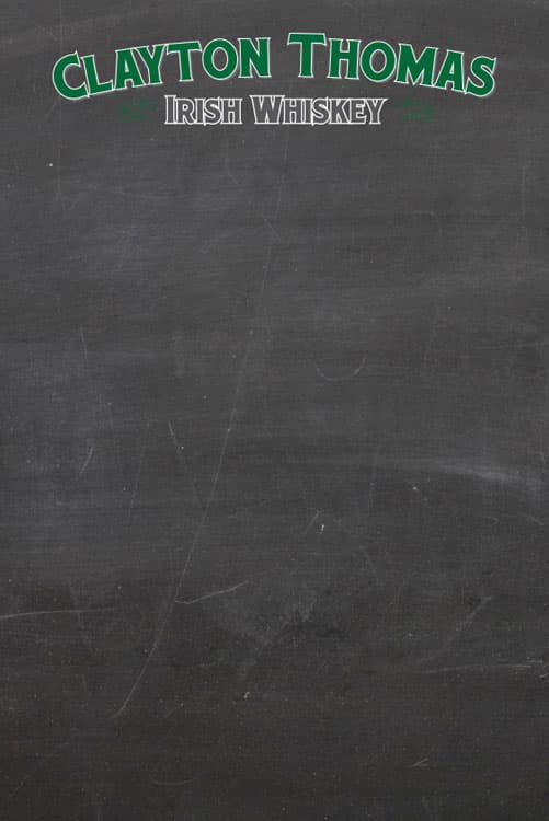 1/2" Frameless Wall Chalkboard - 4"w x 6"h