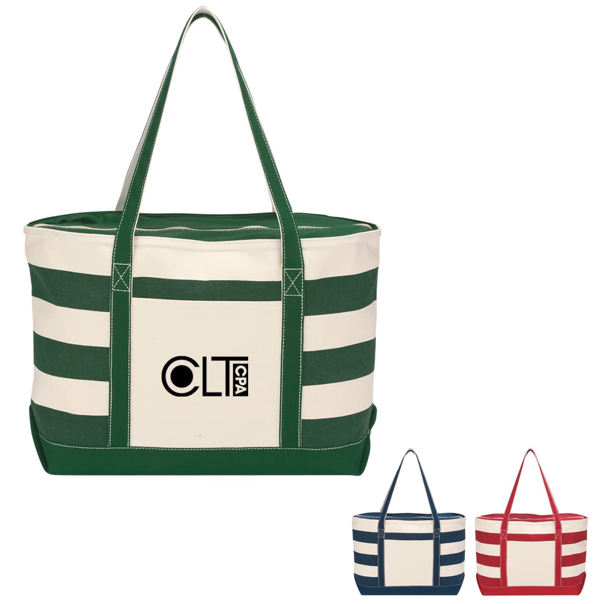 18  Oz. Cotton Canvas Nautical Tote Bag