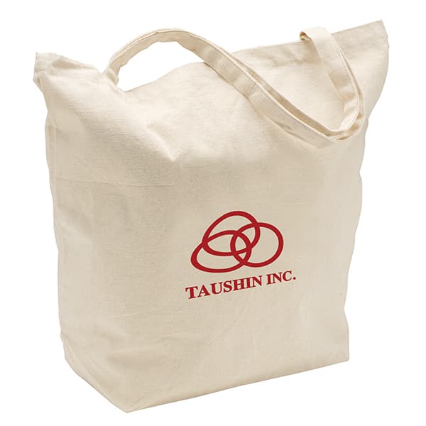 12 oz Cotton Canvas Tote Bag: 20" W x 17.5" H - Standard