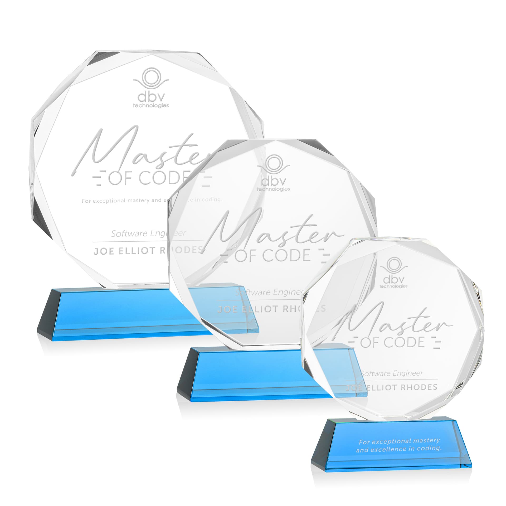 Acadian Award on Newhaven Base - Sky Blue