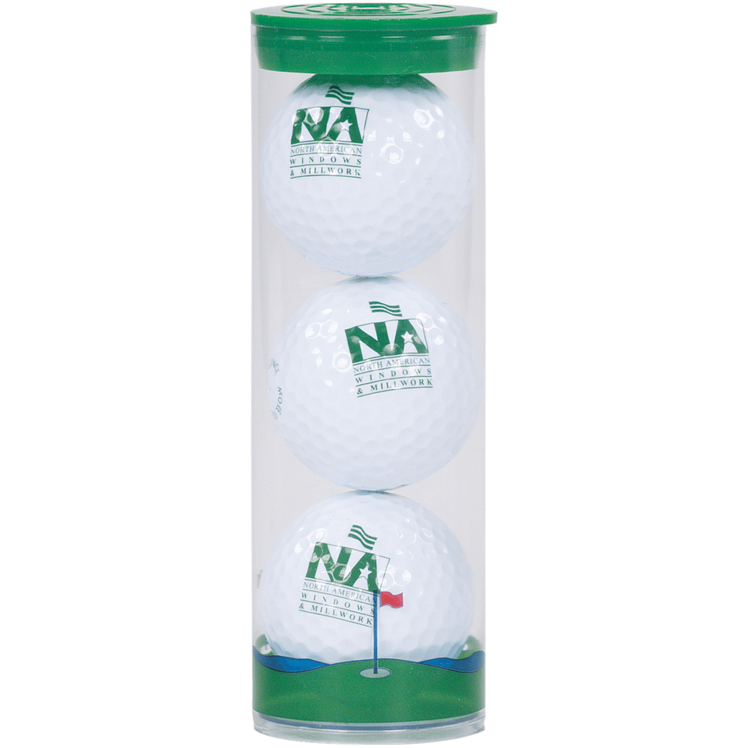 3 Ball Clear Tube with Titleist Pro V1 Golf Balls