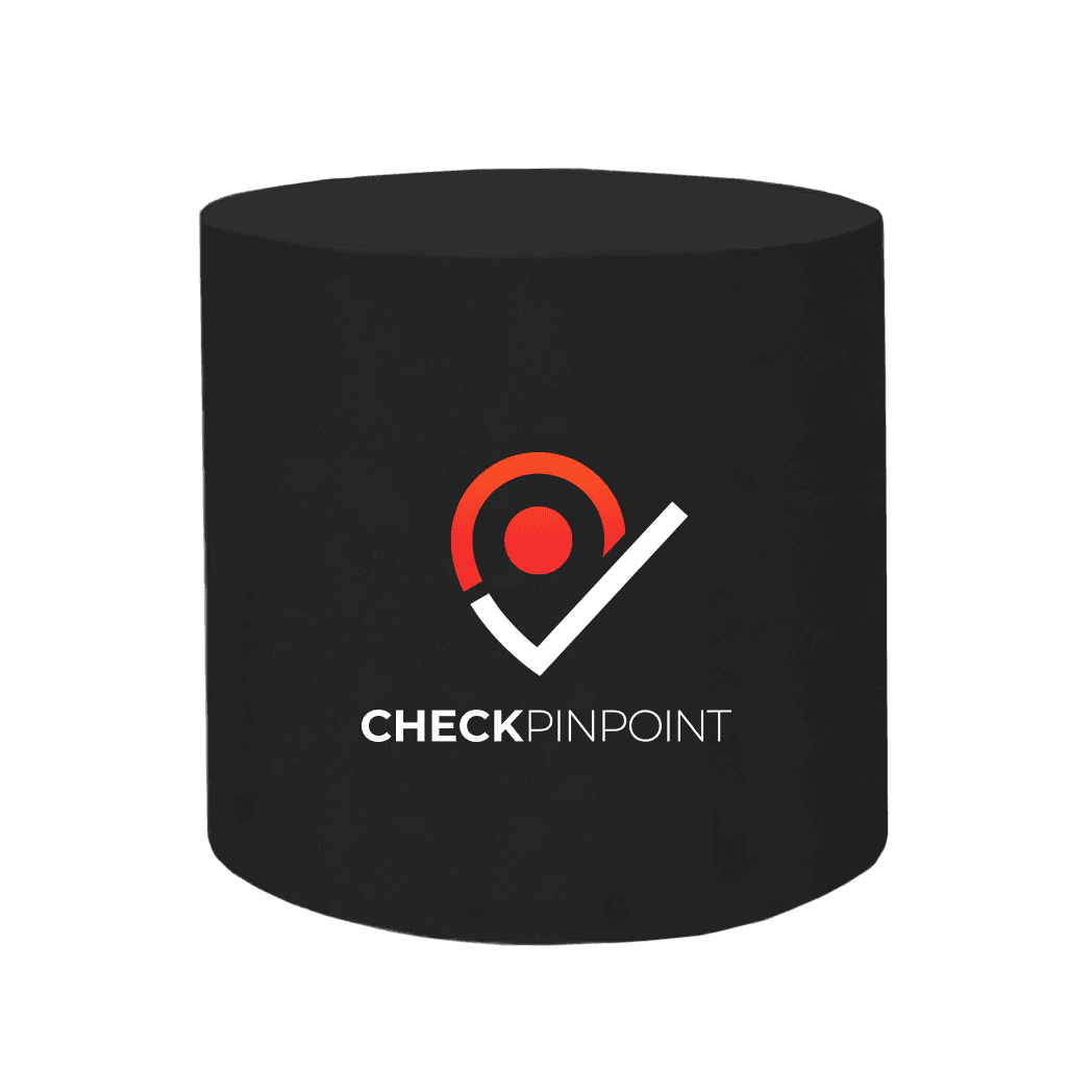 30" Round Barrel Table Cover, Front Panel Print — view 1 of 6
