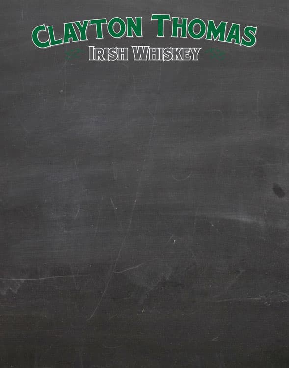 1/2" Frameless Wall Chalkboard - 22"w x 28"