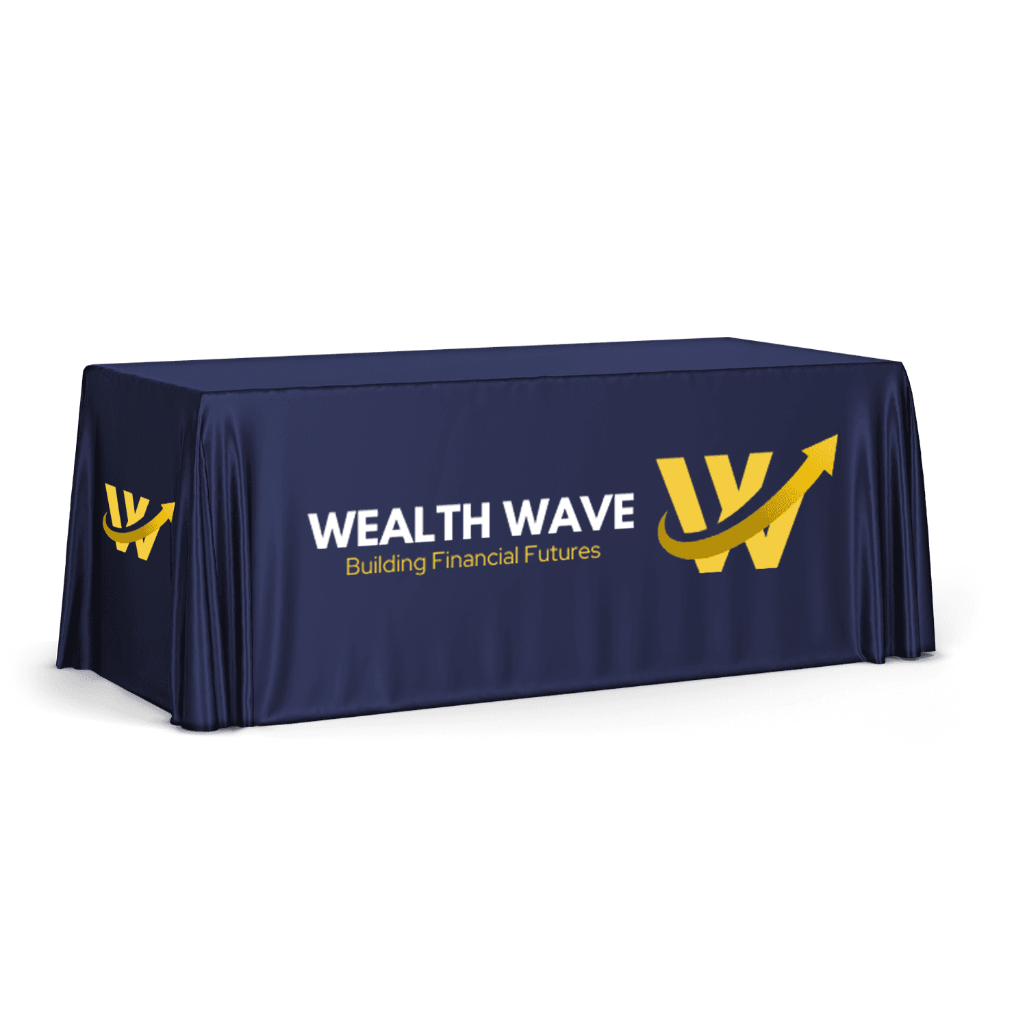 8' Liquid Repellent Table Throw, 42"H, Full Color Front Panel