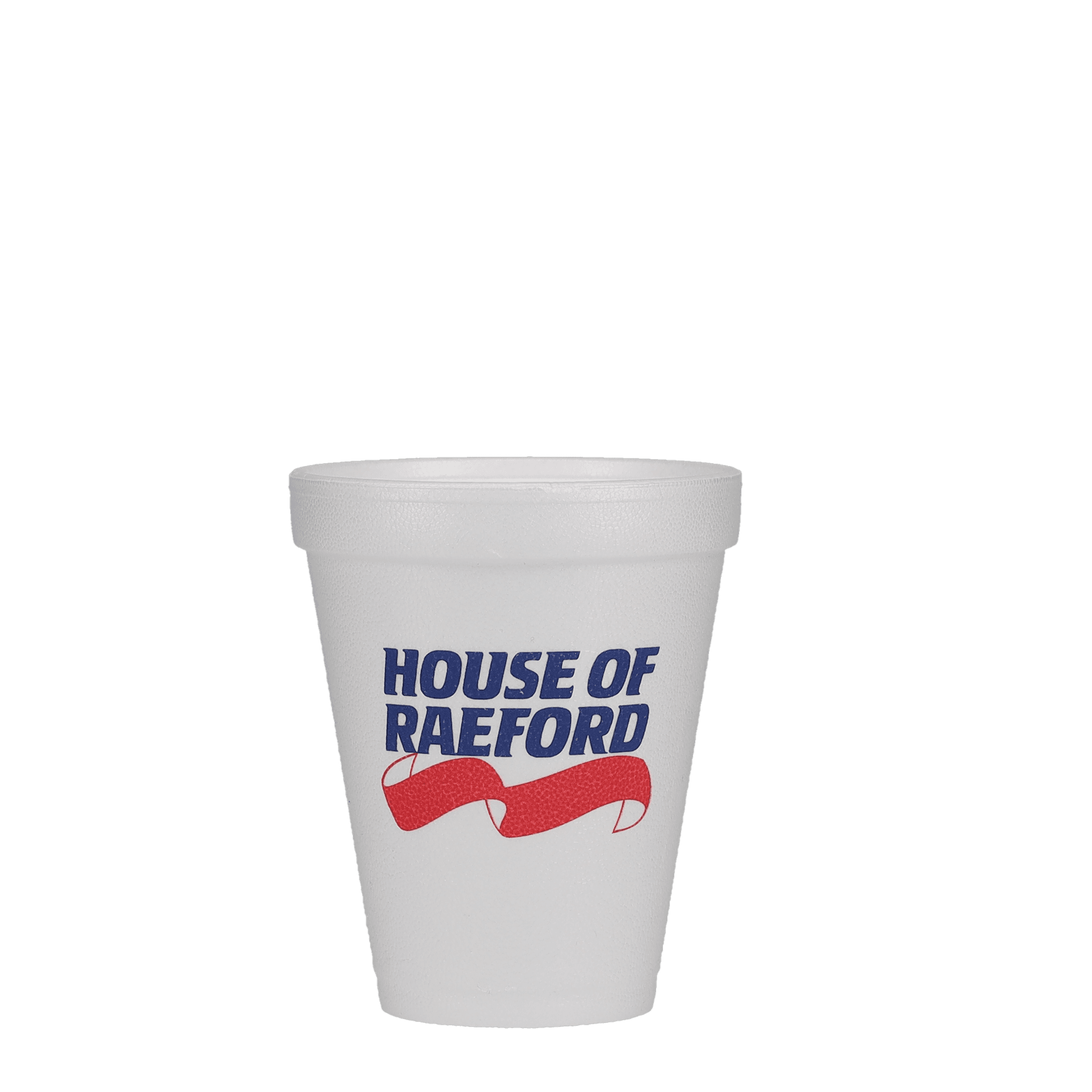 10 oz Foam Cup White Tradition Print