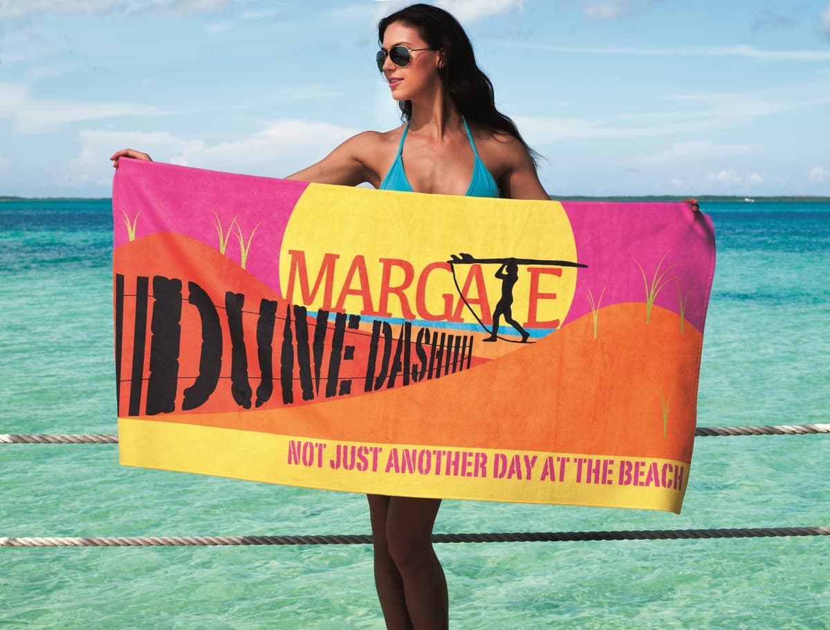 35" X 70" Custom Fiber Reactive Beach Towel