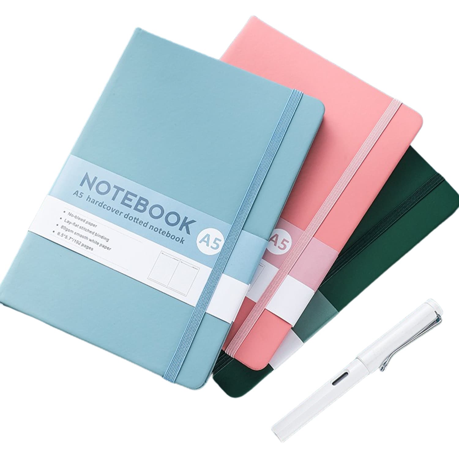 A5 Size PU Leather Hardcover Notebook
