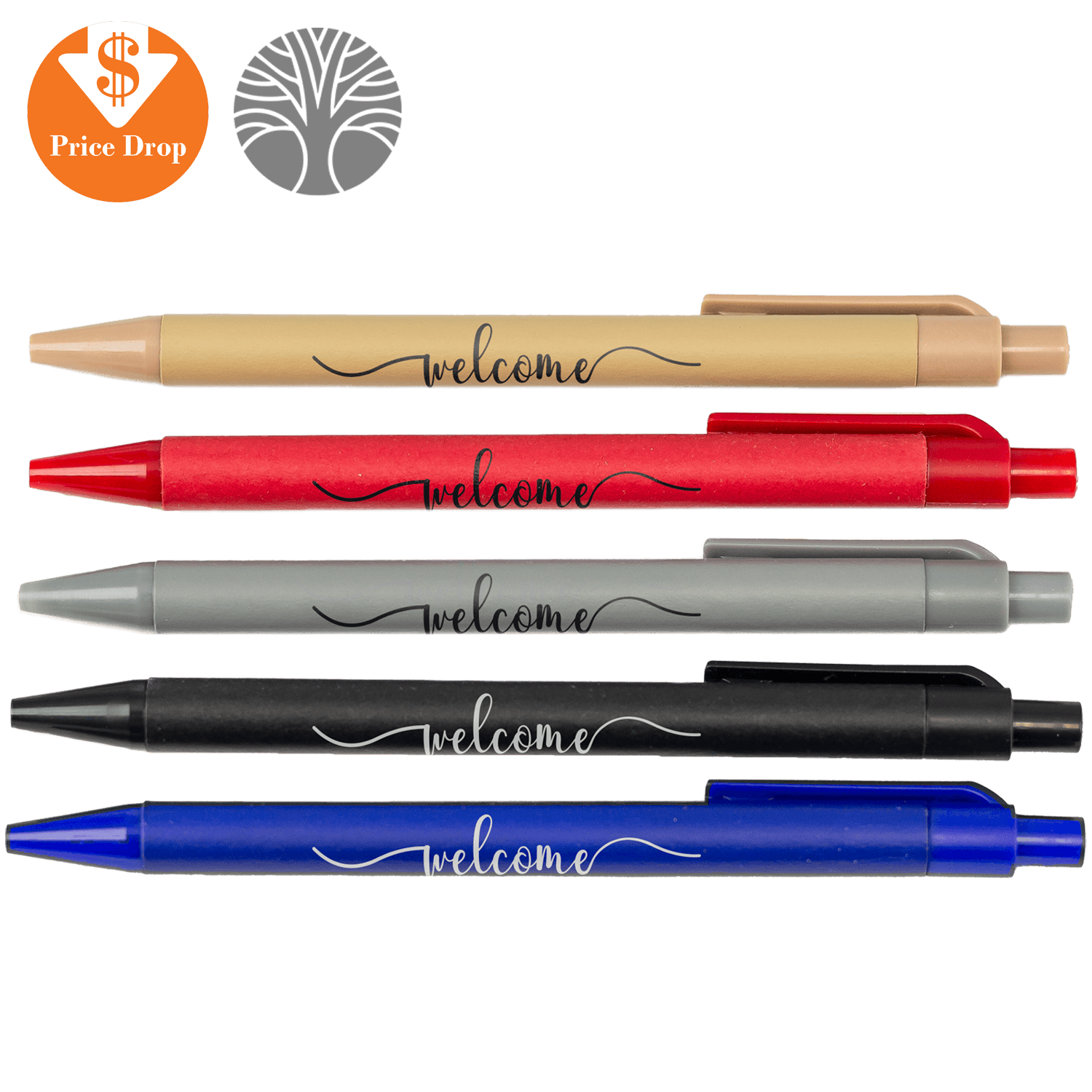 100% Recycled Paper Barrel Ballpoint Pen