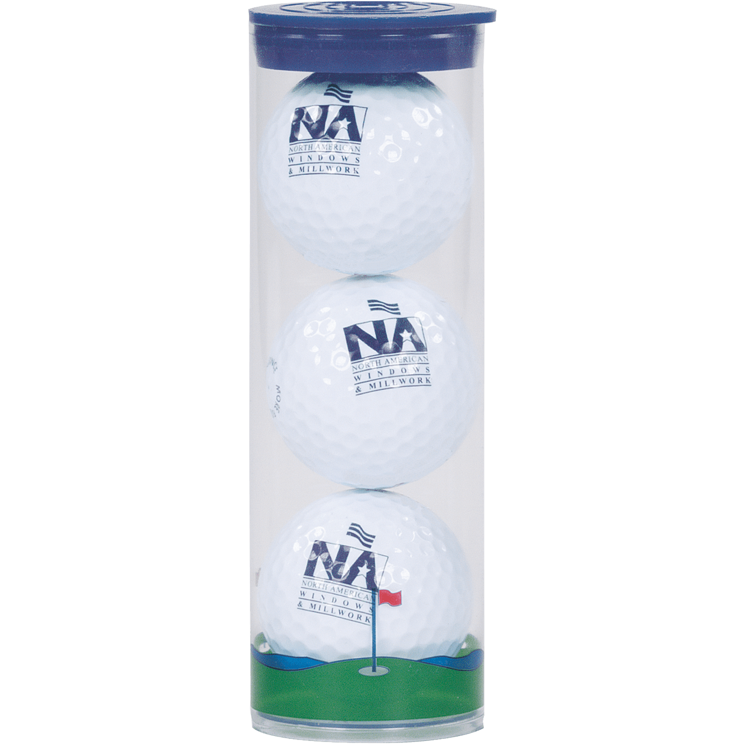 3 Ball Clear Tube with Callaway Golf Balls