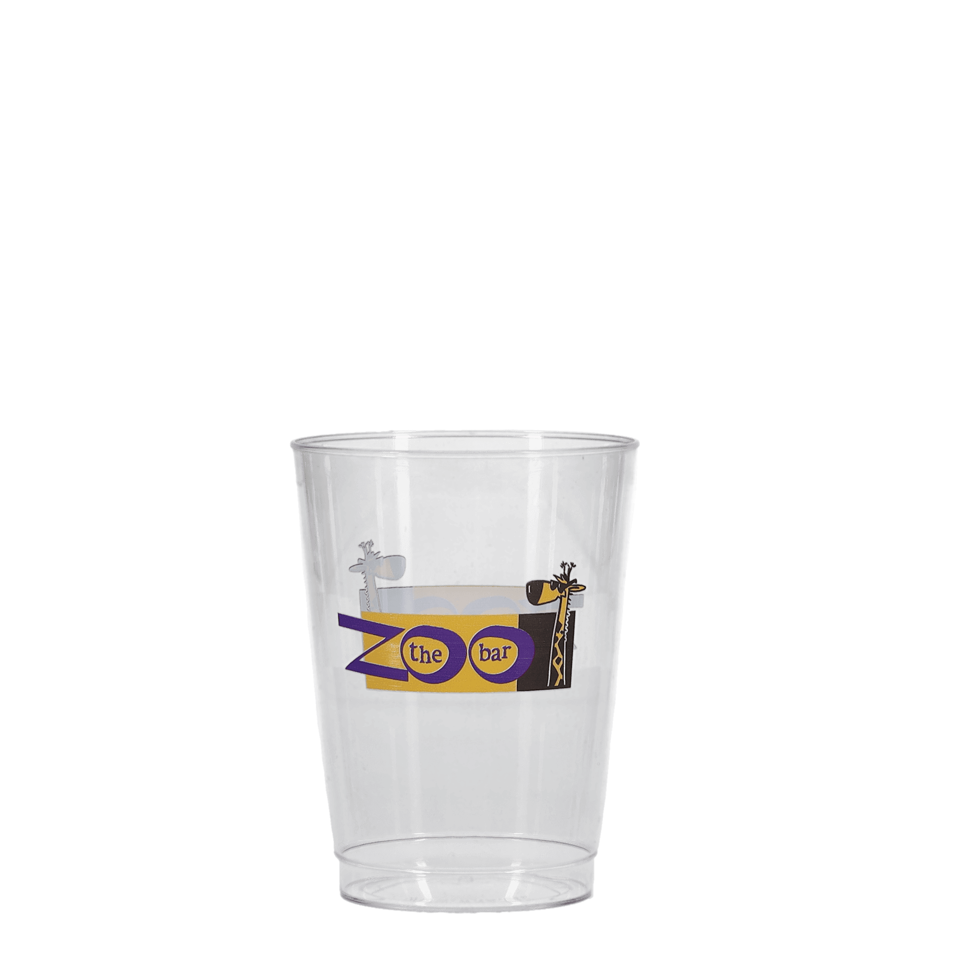 10 oz Hard Plastic Smooth Cup Clear Digital Print