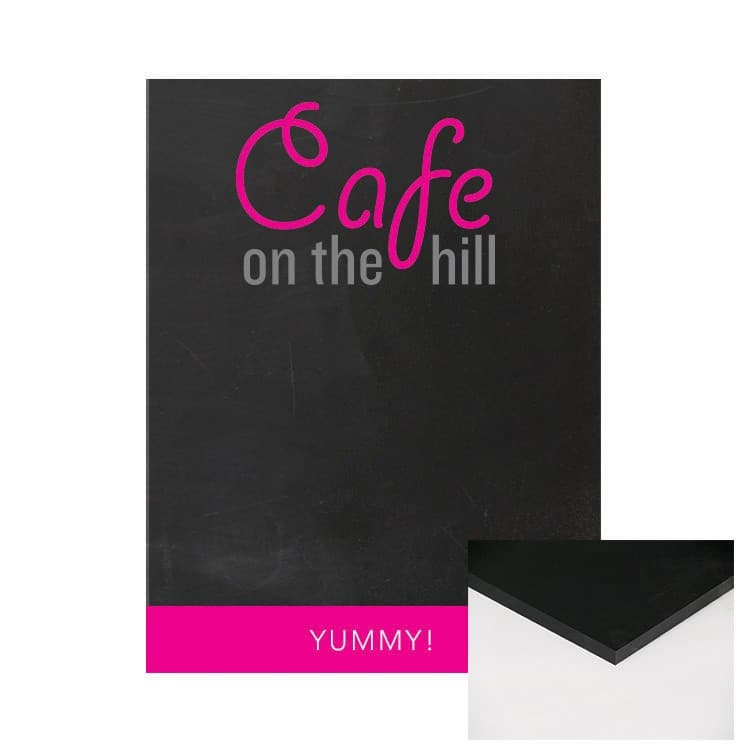 1/2" Frameless Wall Chalkboard - 12"w x 18"h