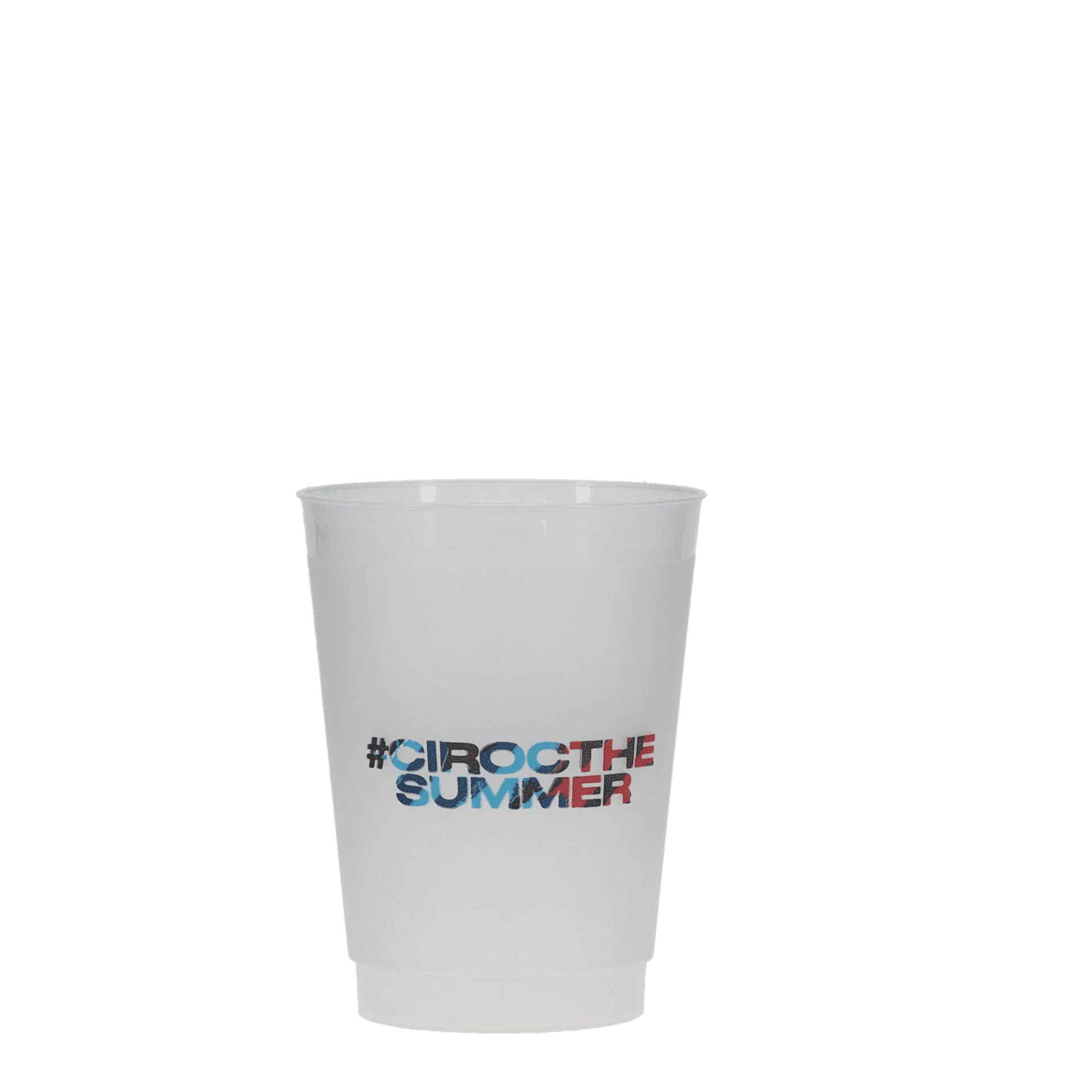 10 oz Frost-Flex Plastic Cup Frosted Hi-Speed Print