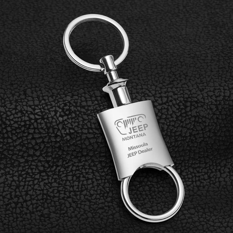 "Raha" Laser Engraved Pull Apart-Metal Valet Keyholder