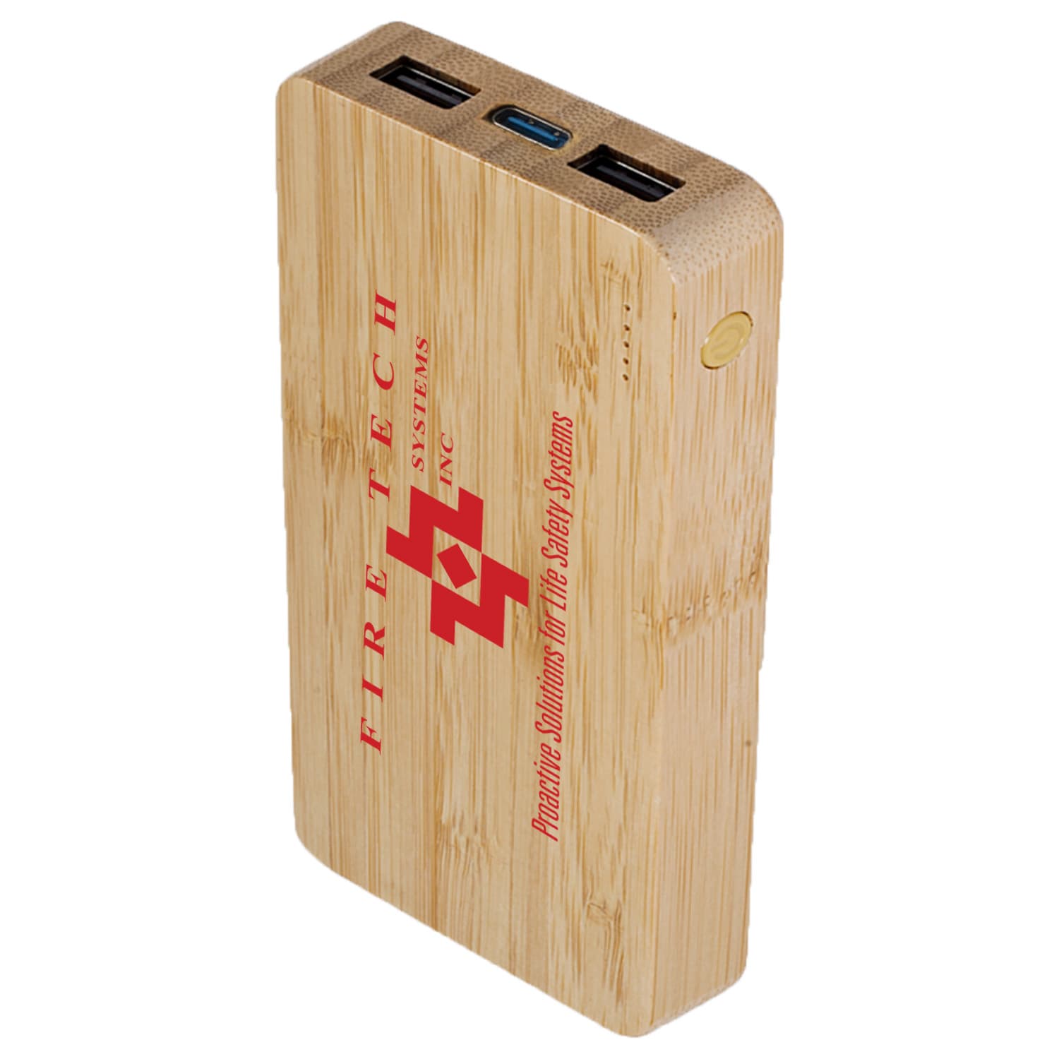 10,000 mAh Bamboo Wireless Charging Power Bank
