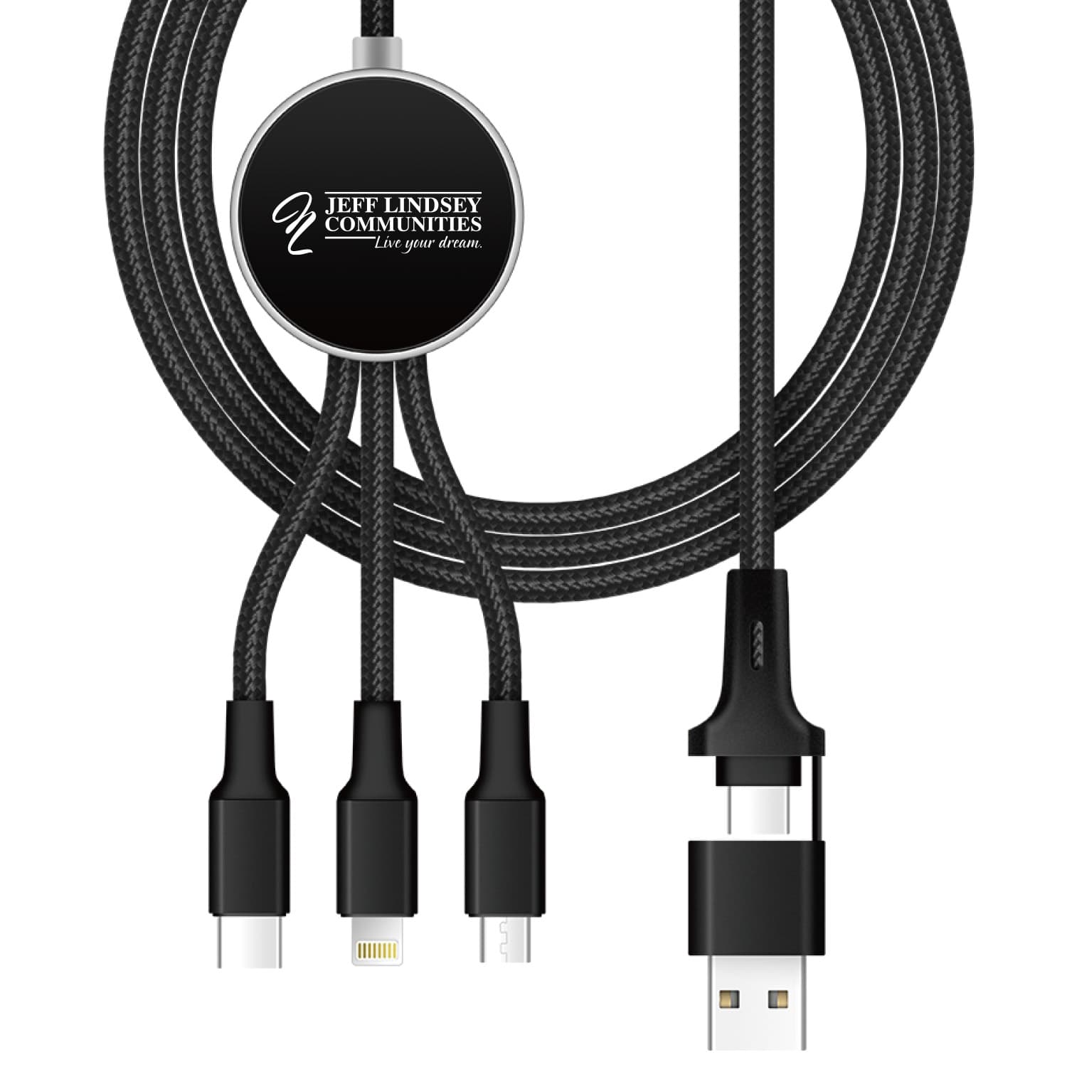 10W LED Light-Up 6-IN-1 Charging Cable