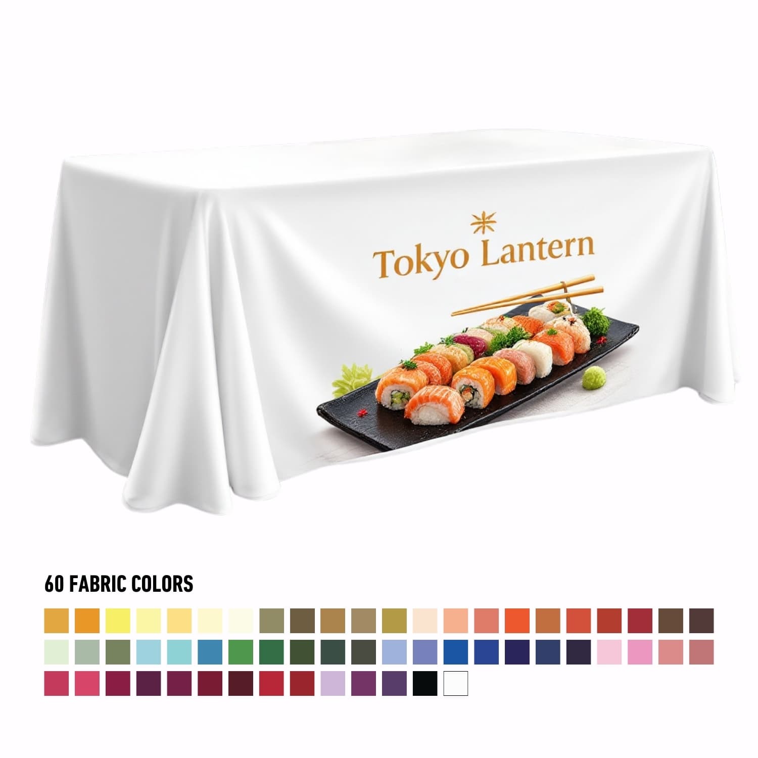 4' Table Throw, 30"W, Full Color Front Panel